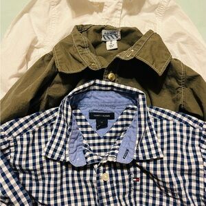 Size 3T LOT of 3 button up Dress Shirts